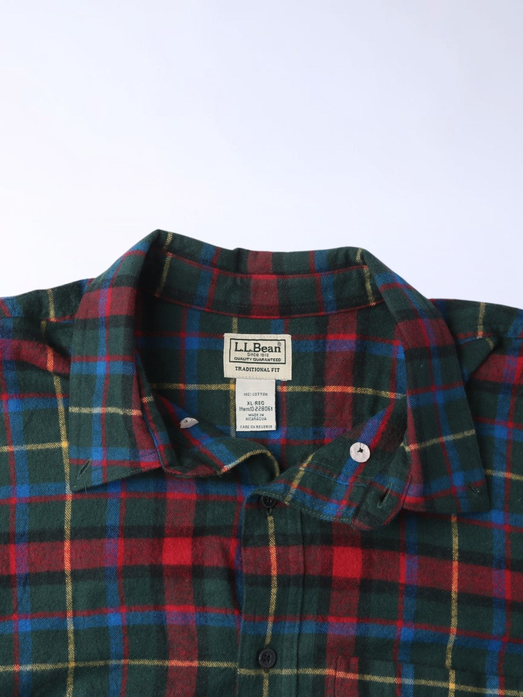 Vintage Flannel Shirt - Red Check