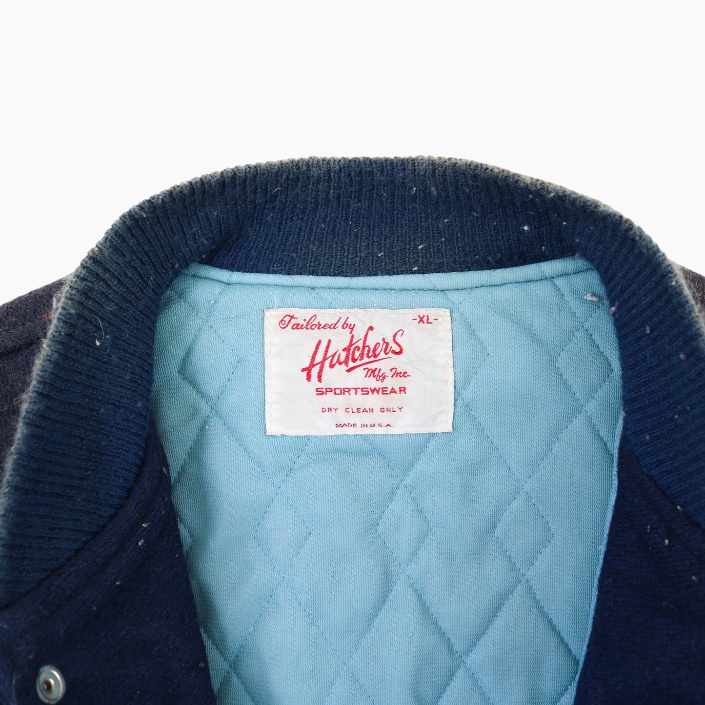 Vintage Varsity 'CSZ' Bomber Jacket - Navy