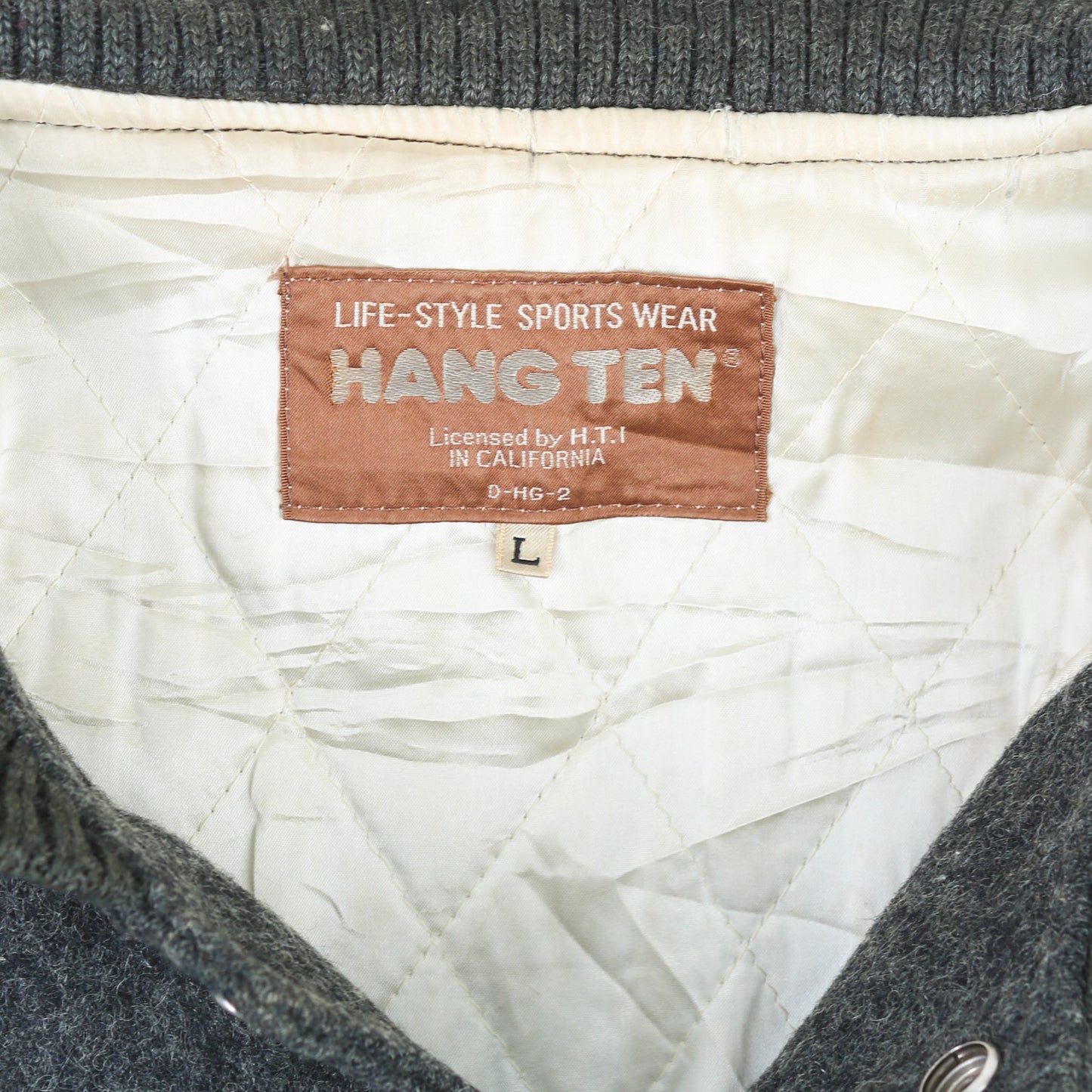 Vintage Varsity 'Desert Challenge' Bomber Jacket - Grey