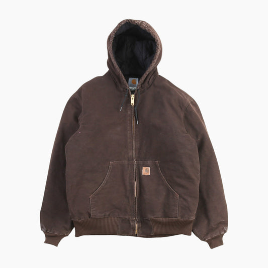 Hooded Active Jacket - Brown
