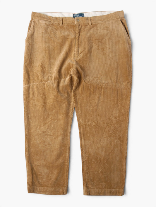 Vintage Corduroy Trousers - Tan - 42/30
