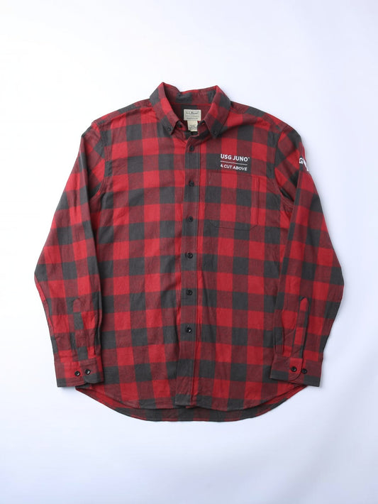 Vintage Flannel Shirt - Red Check