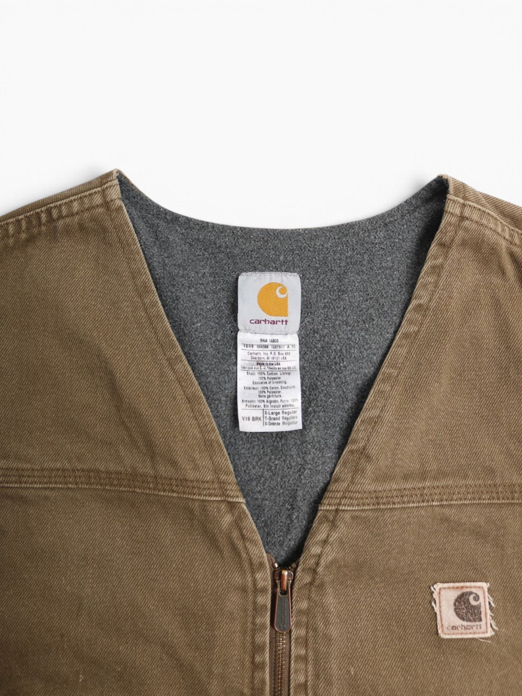 Lined Vest - Brown