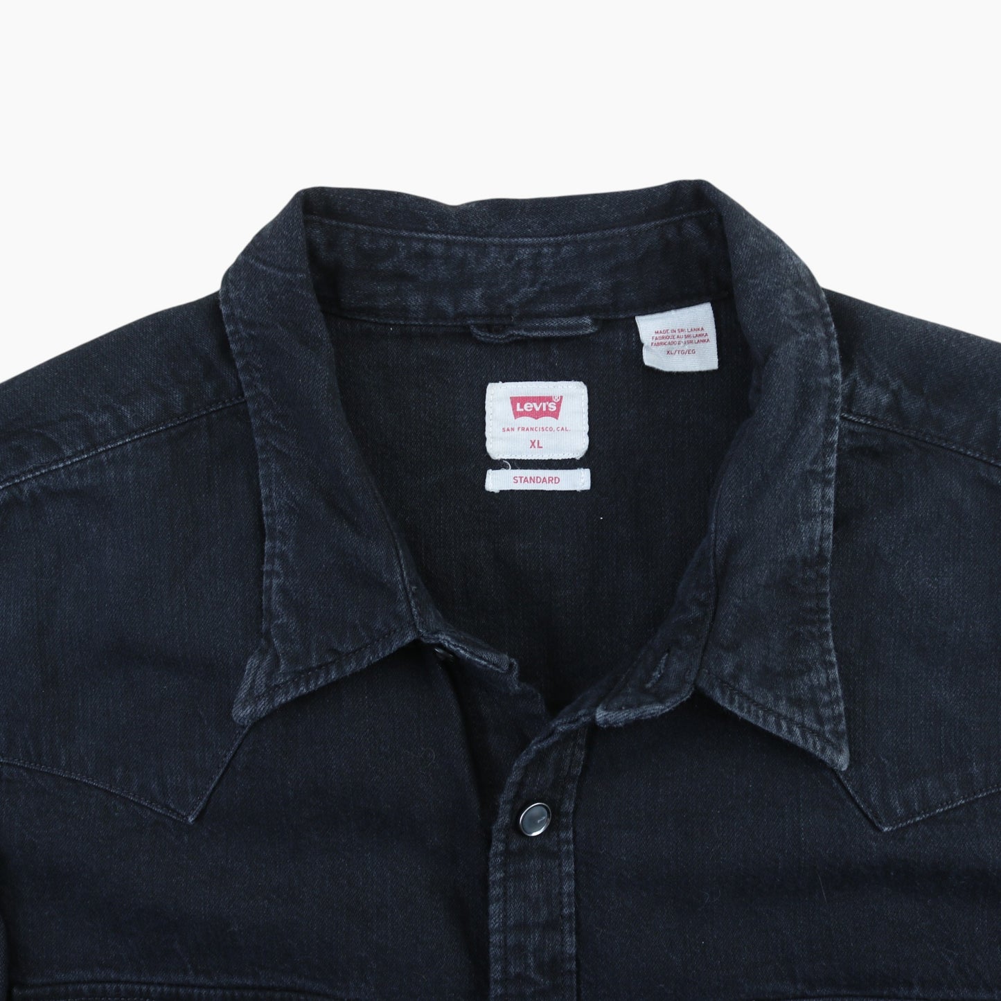 Western Denim Shirt - Black