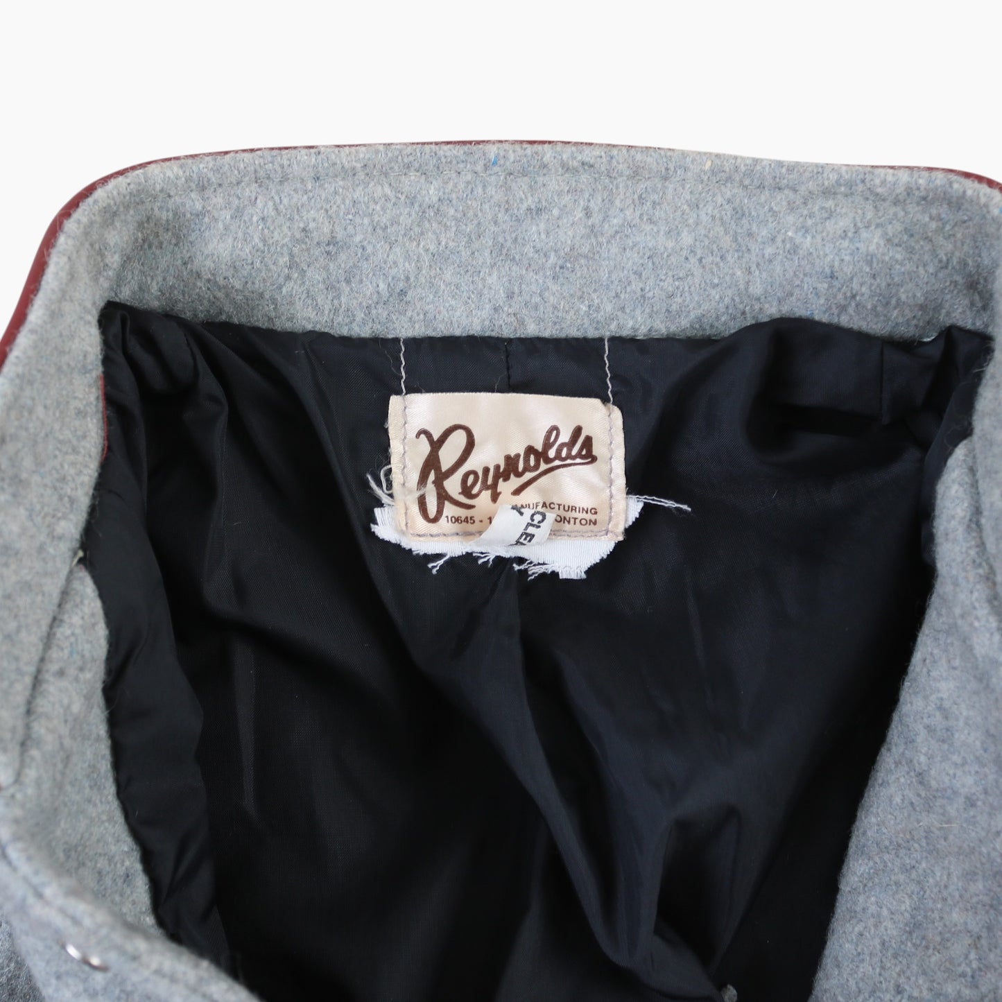 Vintage Varsity 'EM'S' Bomber Jacket - Grey