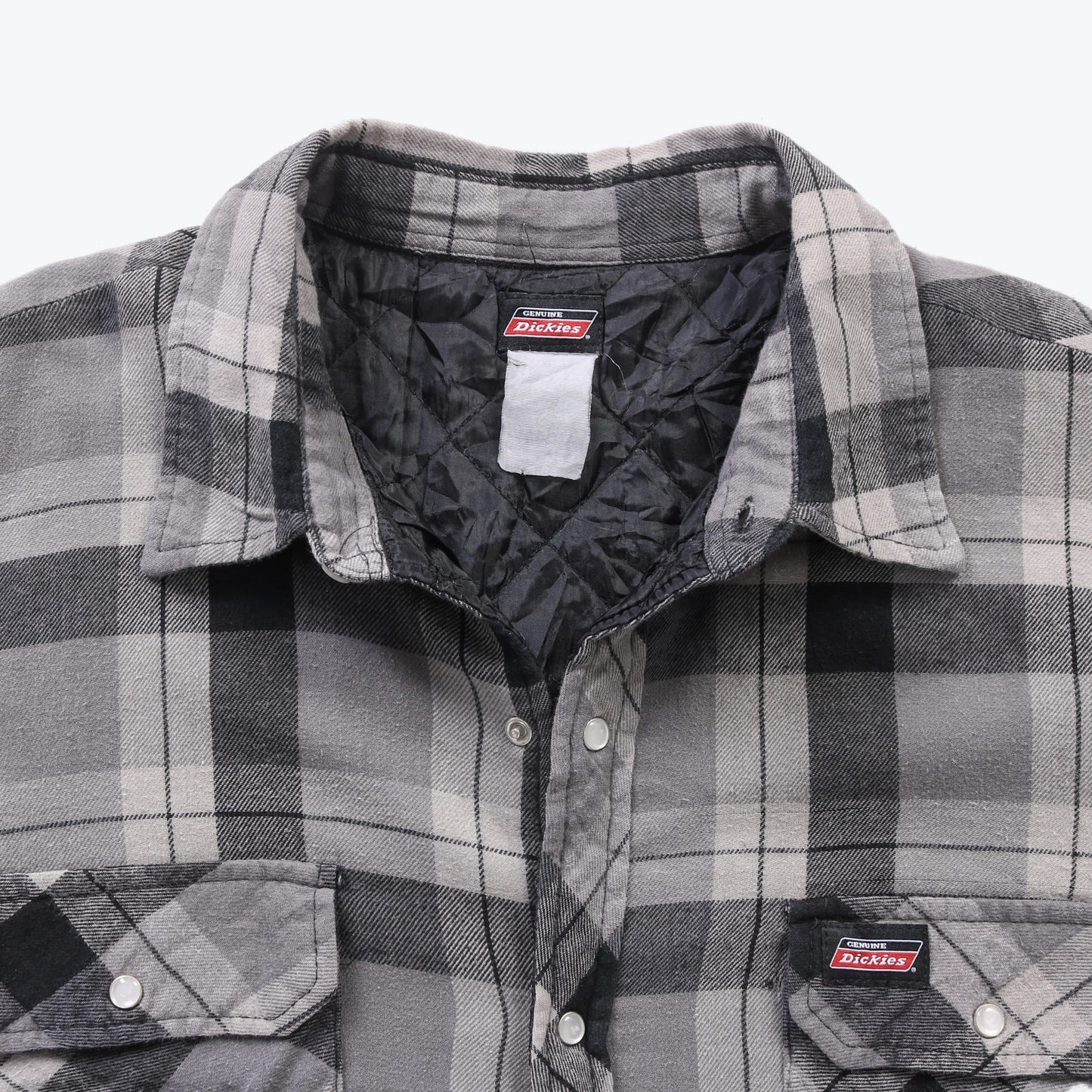 Fleece Flannel Jacket - Grey Check - American Madness