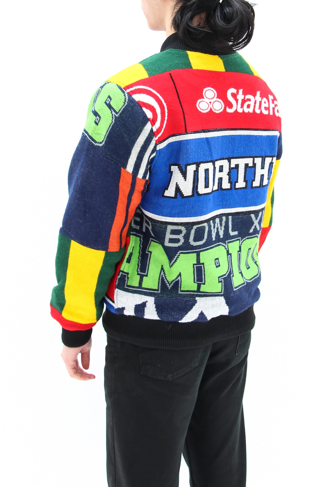 AM Re-Worked Football Scarf Jacket #32 - American Madness