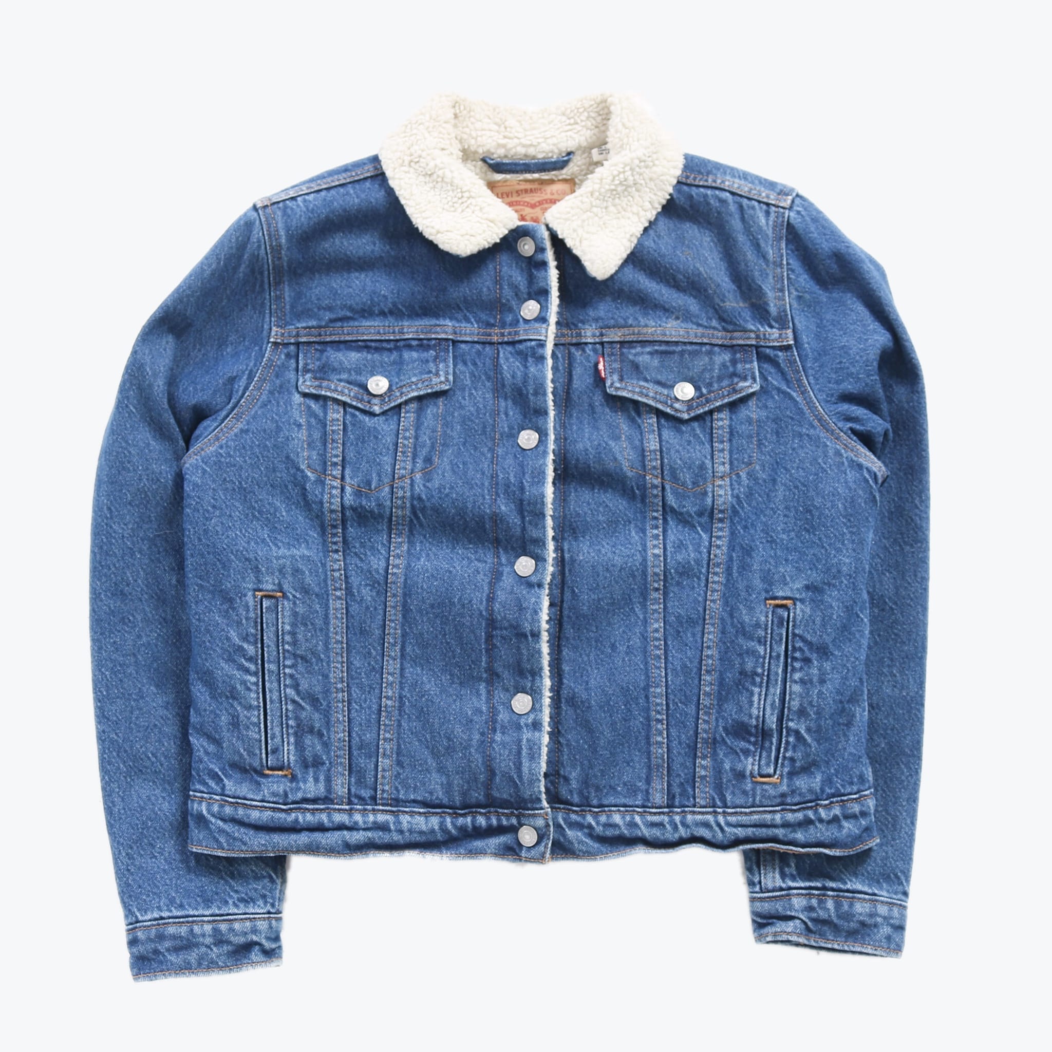 Levi's sherpa 2025 collar denim jacket