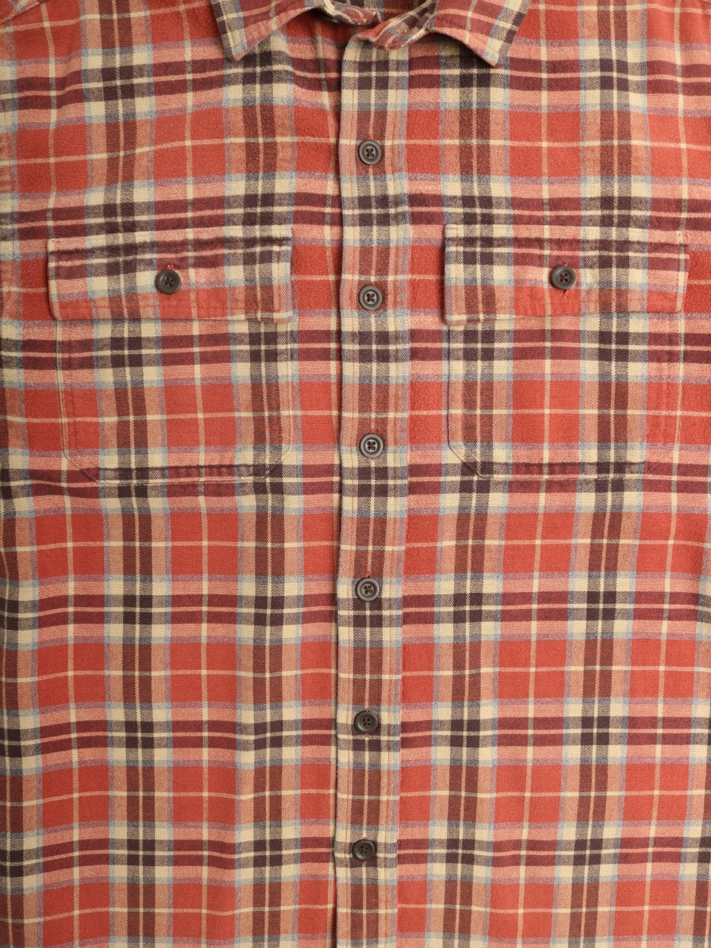 Vintage Flannel Shirt - Red Check