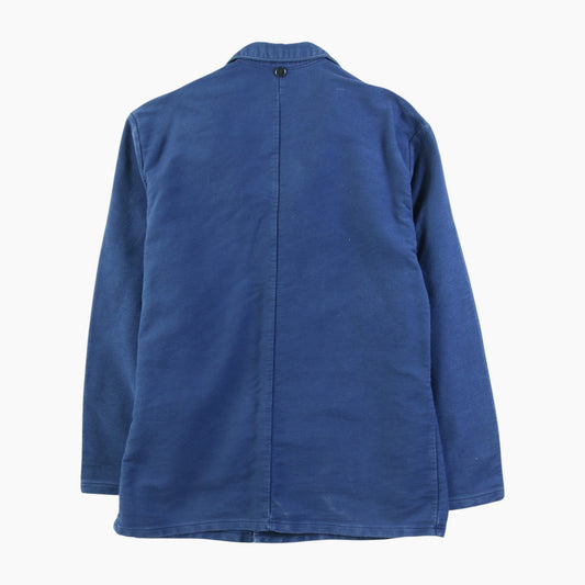 Vintage Moleskin Chore Jacket - Blue