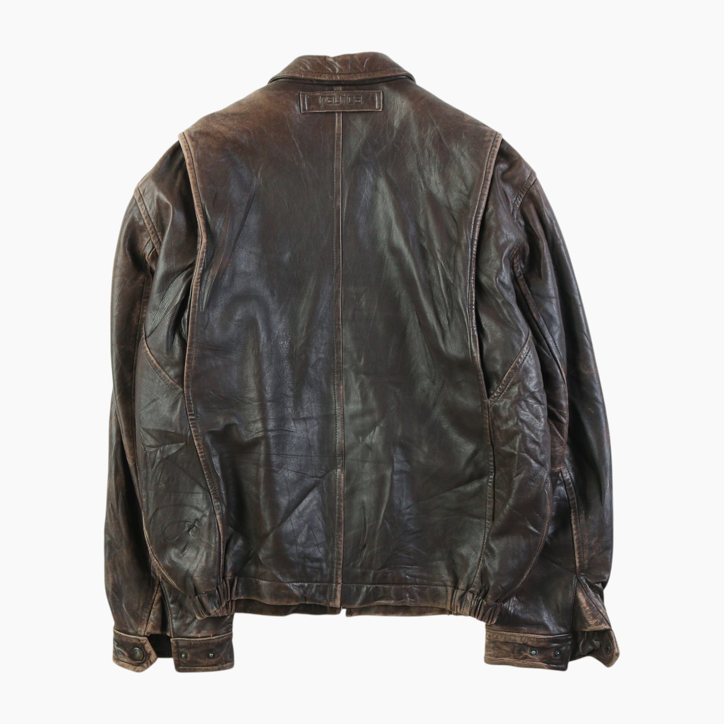 Nautica Leather Bomber Jacket
