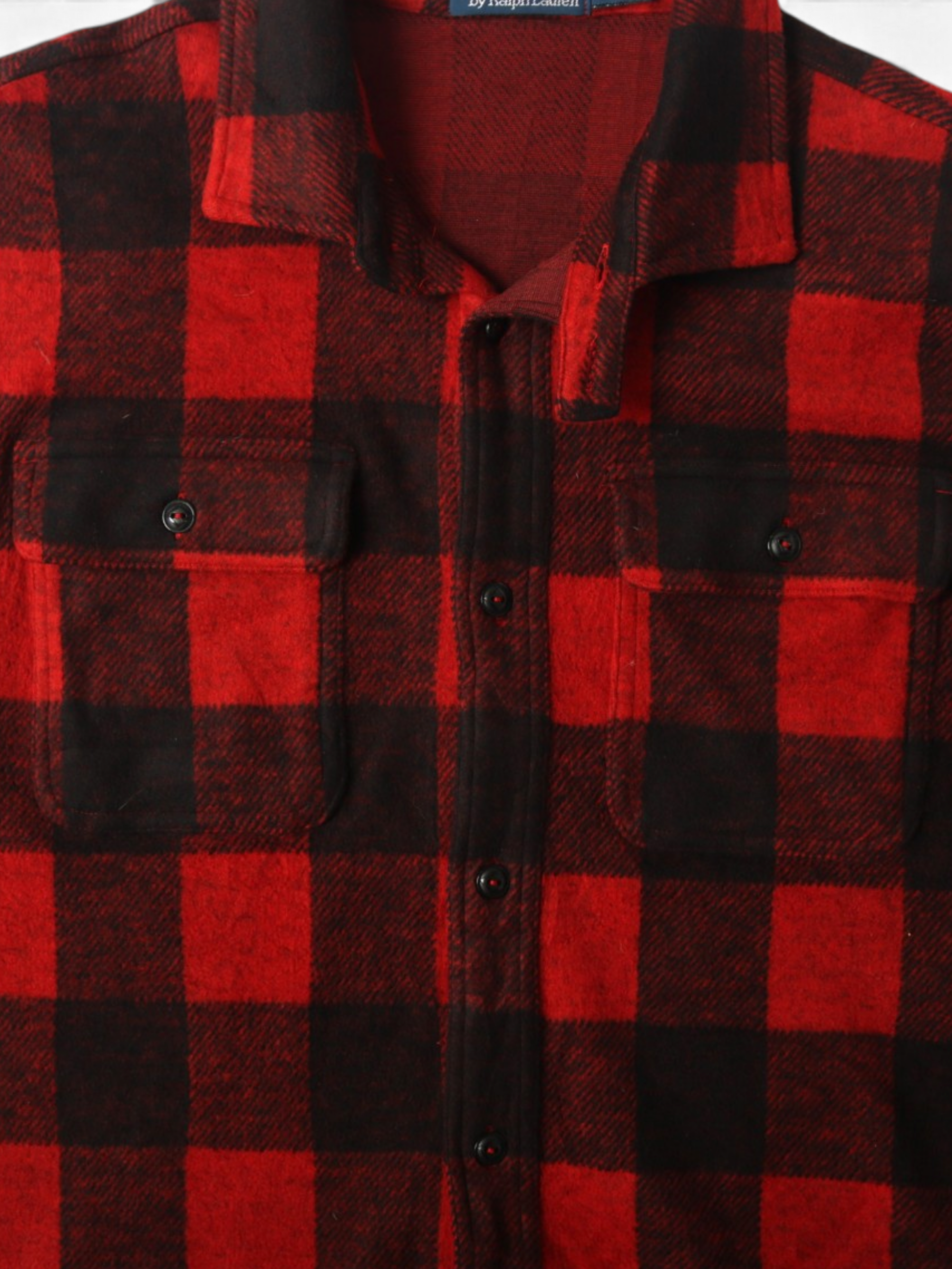 Vintage Flannel Shirt - Red Check