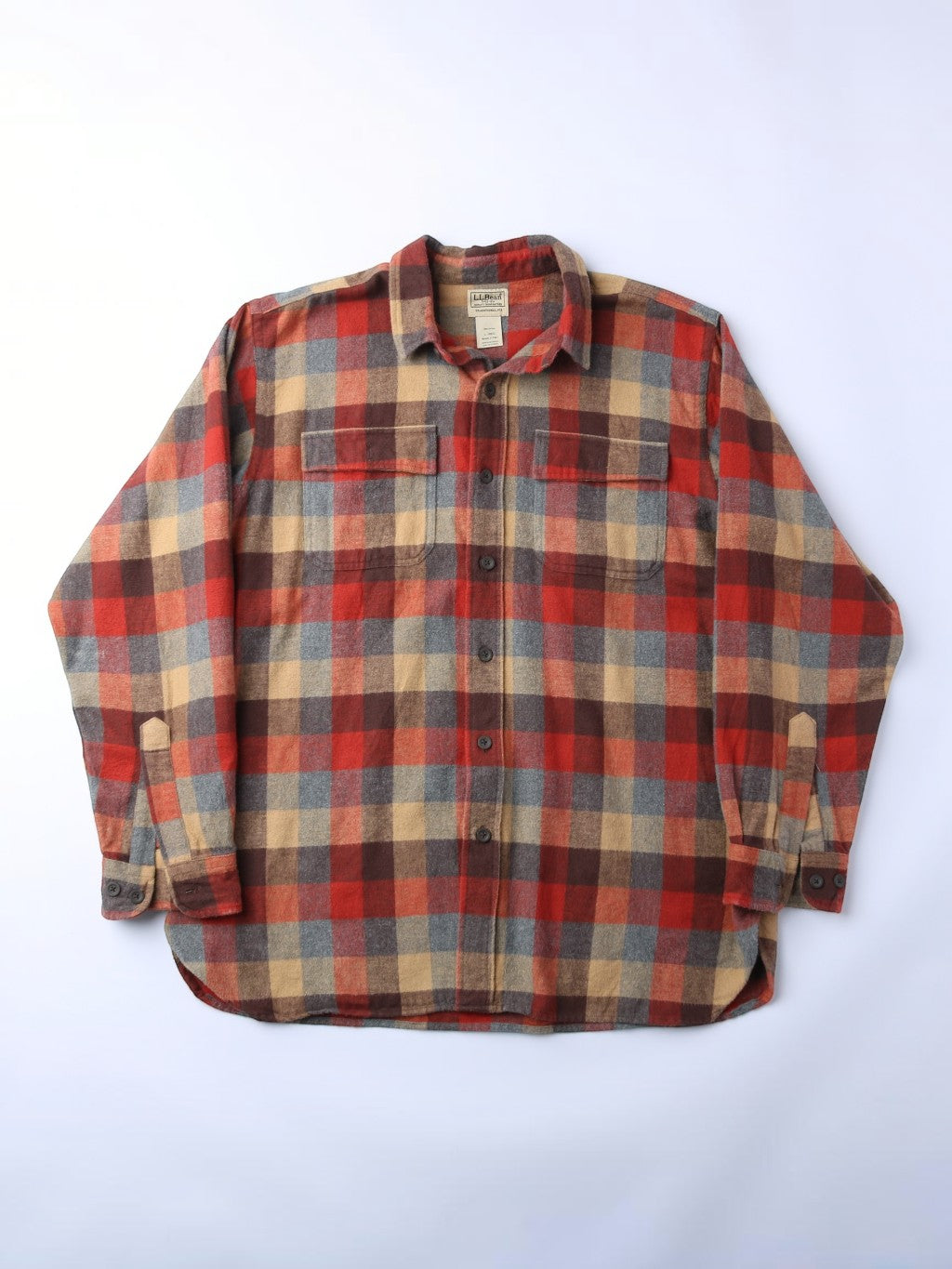 Vintage Flannel Shirt - Red Check