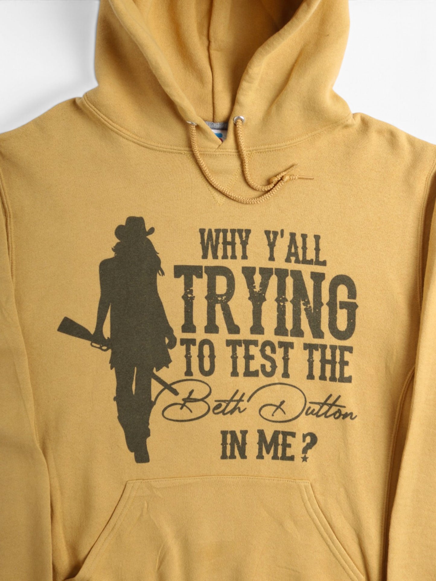 Vintage 'Trying To Test Me' Hooded Sweatshirt