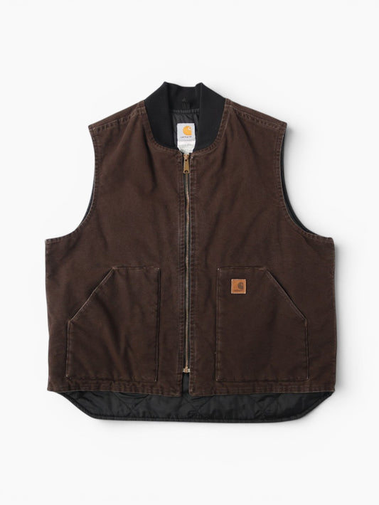 Lined Vest - Brown