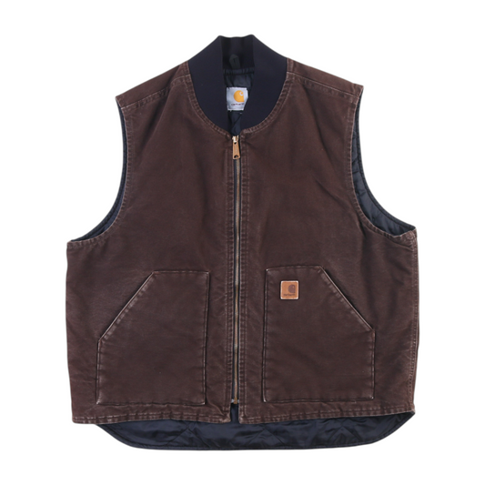 Lined Vest - Brown