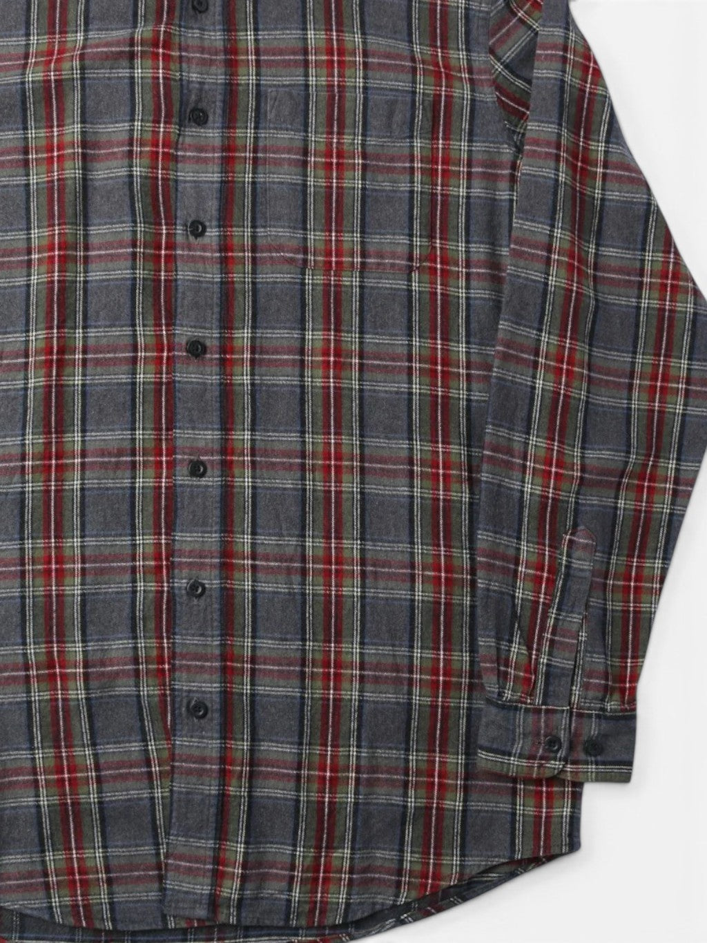 Vintage Flannel Shirt - Grey Check