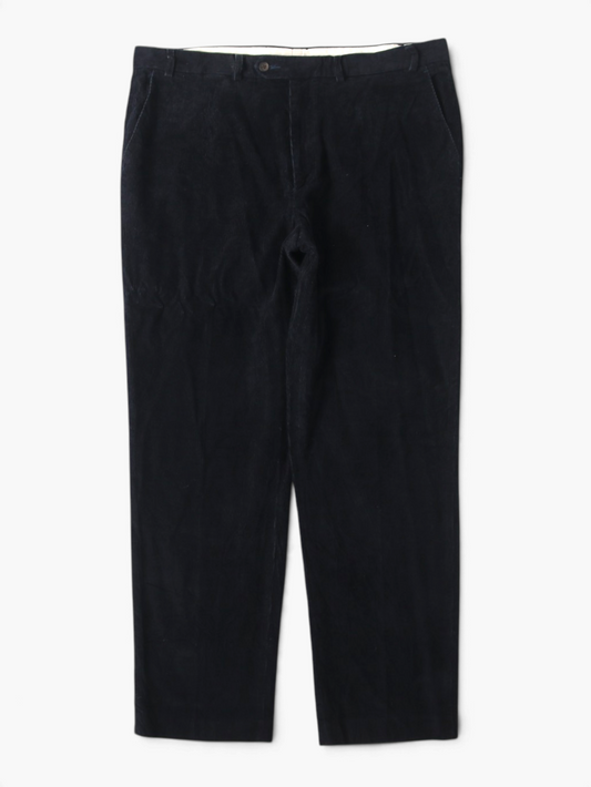 Vintage Corduroy Trousers - Dark Navy - 38/32