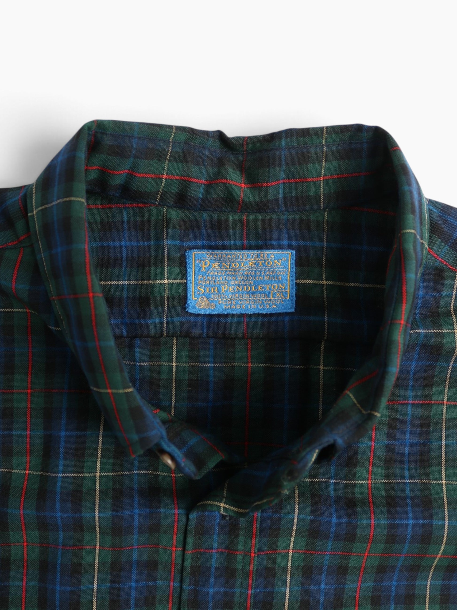 Vintage Flannel Shirt - Navy