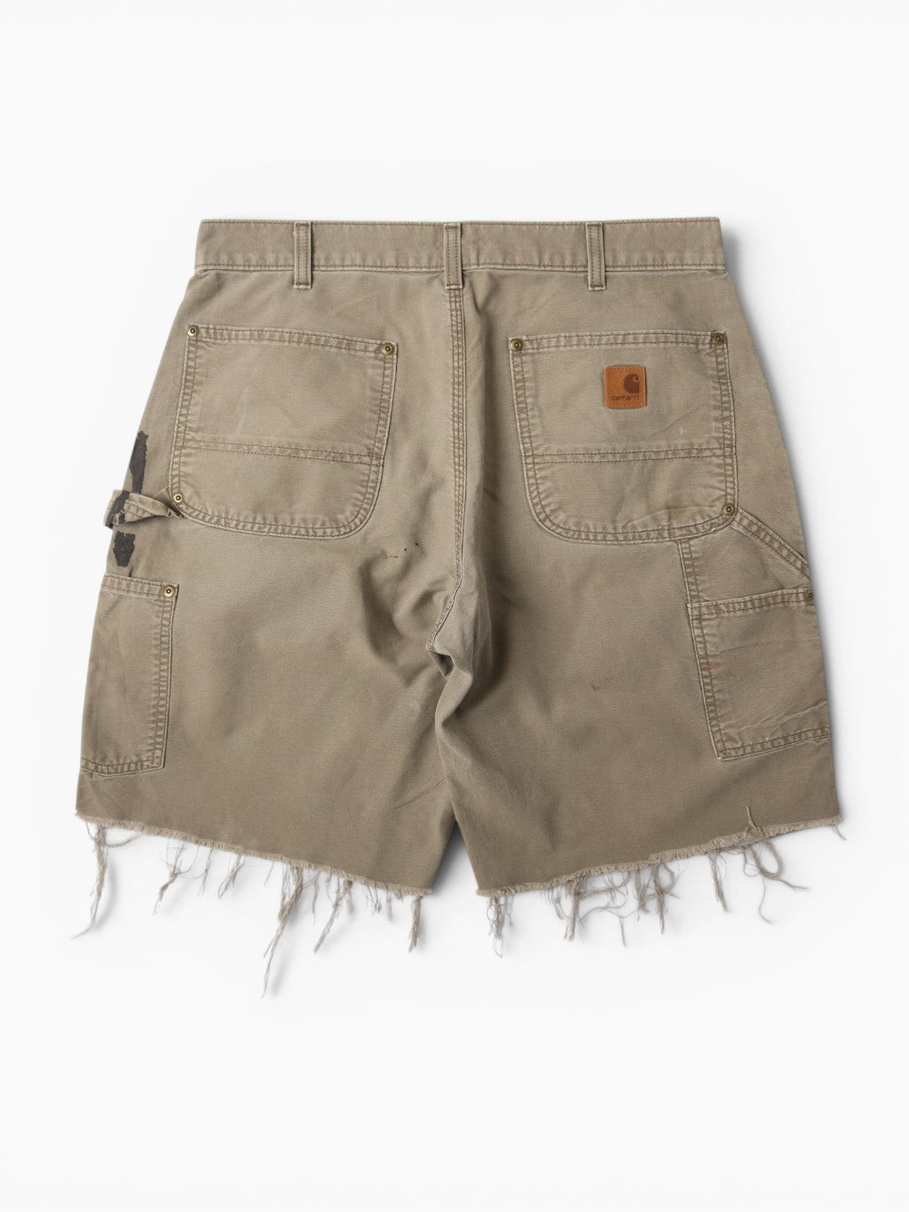 Double Knee Shorts - Beige - 32"
