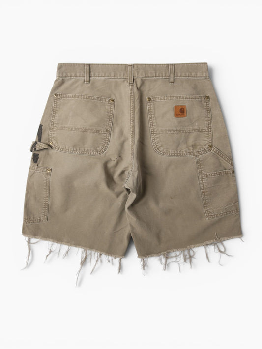 Double Knee Shorts - Beige - 32"