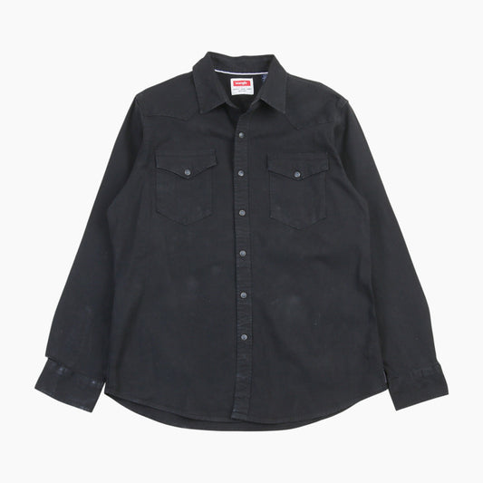 Western Denim Shirt - Black