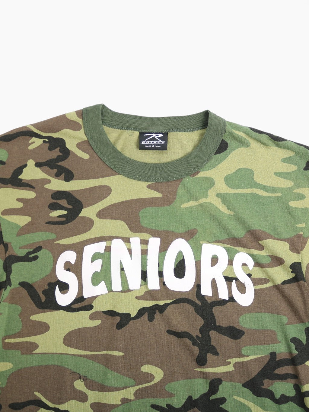 'Seniors' Woodland Camouflage T-shirt - Green