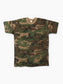 Single Stitch Woodland Camouflage Pocket T-Shirt