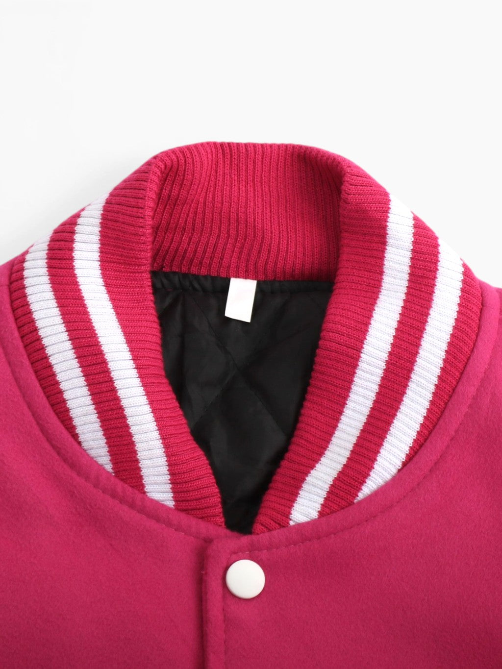 Vintage Varsity 'P' Bomber Jacket - Pink