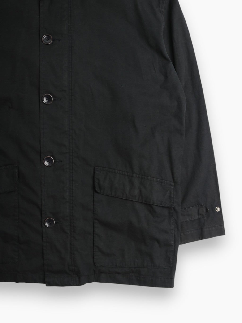 Vinatge Wax Parka Jacket - Black