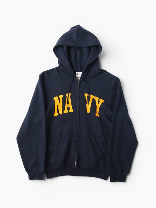 'US Navy' Zipped Hooded Sweatshirt