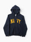 'US Navy' Zipped Hooded Sweatshirt