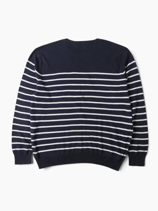 Striped Knit Crew Neck