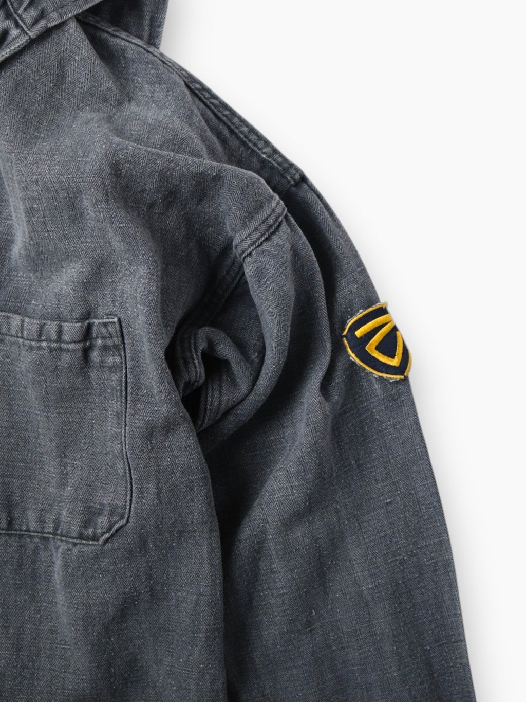 Vintage Patched Smock - Blue