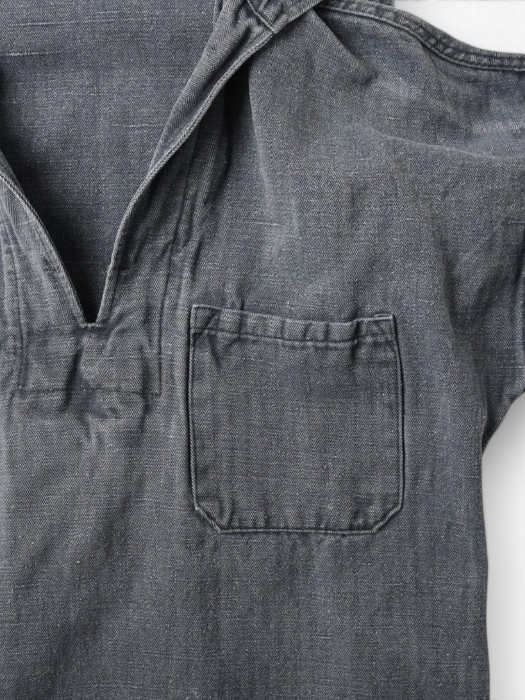 Vintage Patched Smock - Blue
