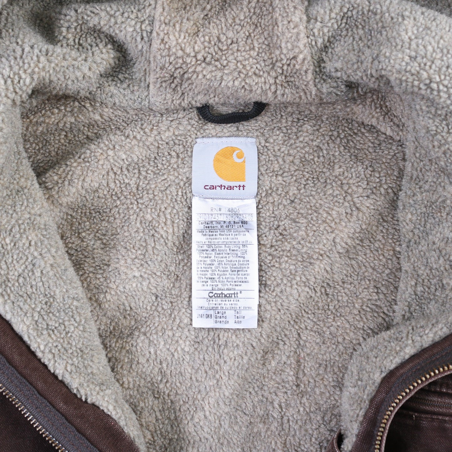 Hooded Active Jacket - Brown