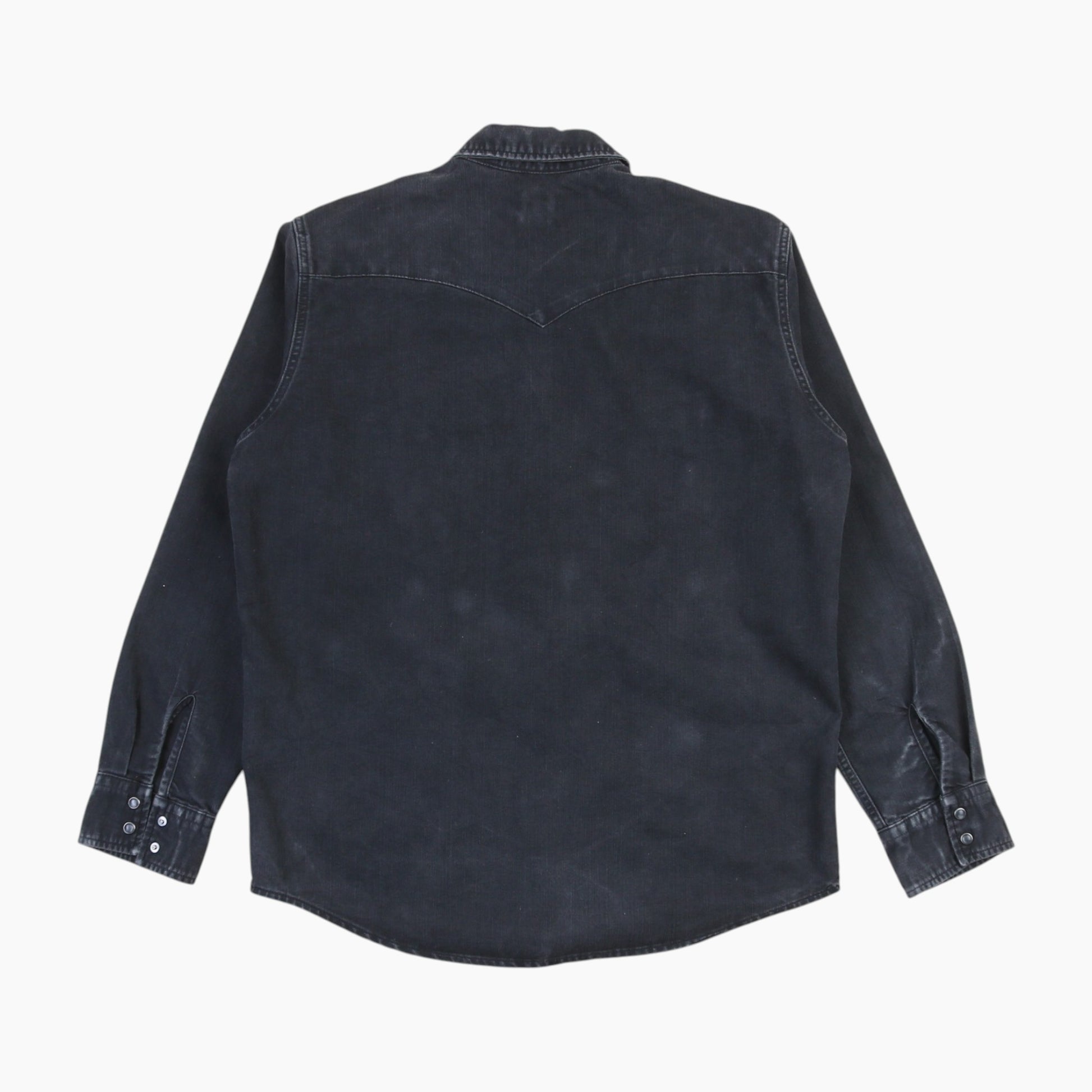 Western Denim Shirt - Black