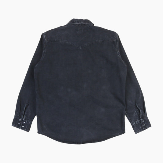 Western Denim Shirt - Black