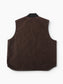 Lined Vest - Brown