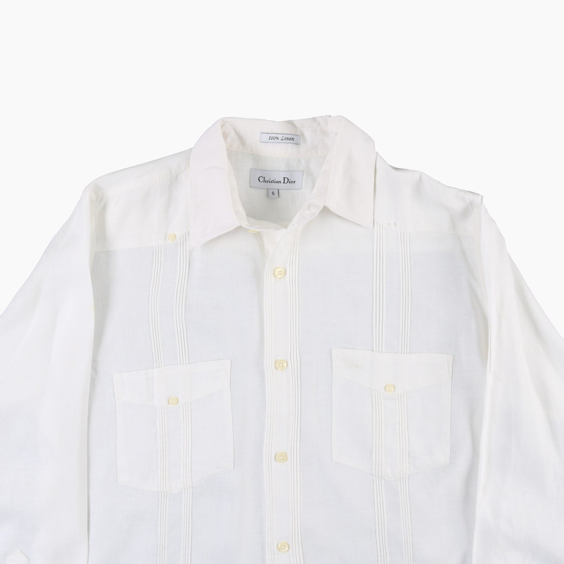 Vintage 'Christian Dior' Cuban Guayabera Shirt