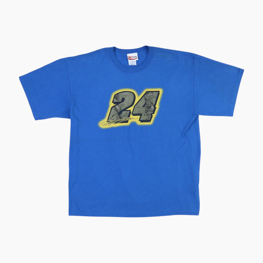 Vintage '24' T-shirt - Blue