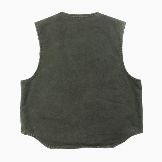 Lined Vest - Washed Green