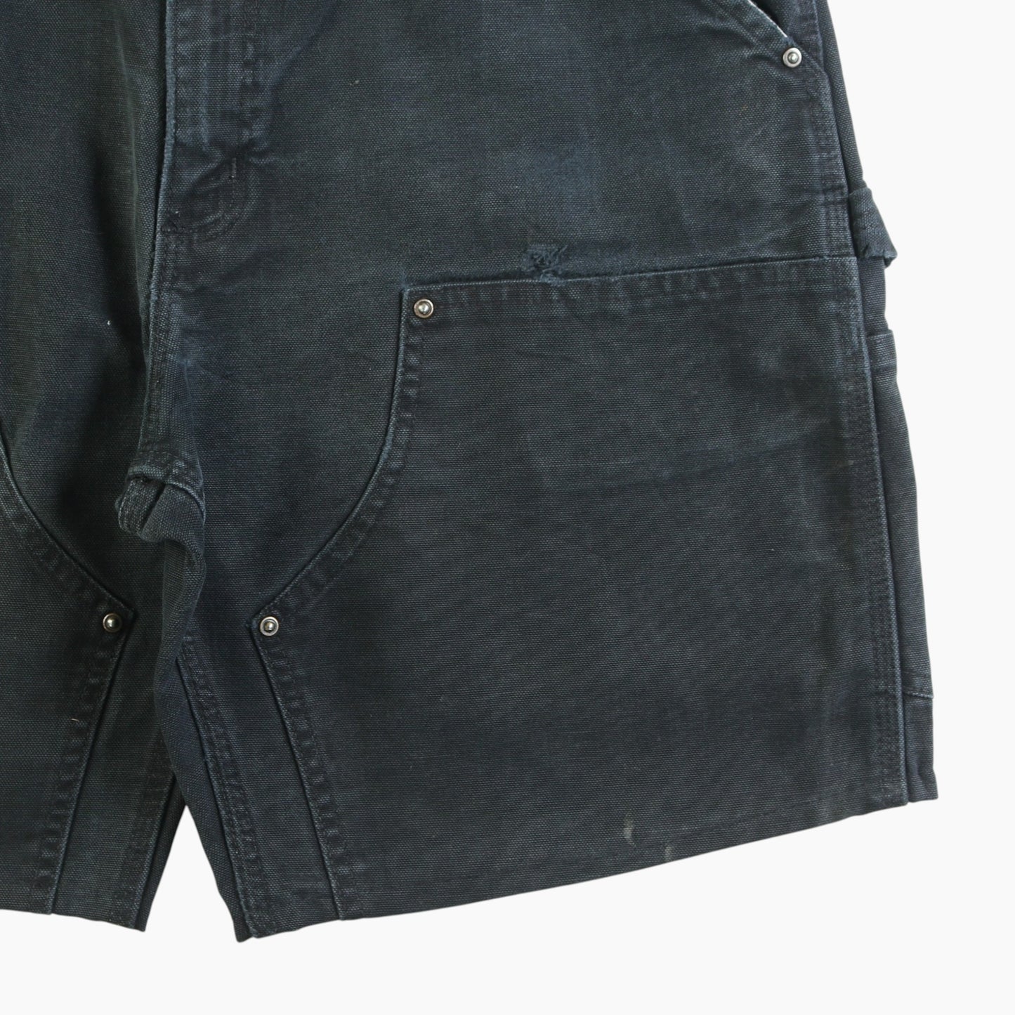 Double Knee Carpenter Shorts - Black - 36"