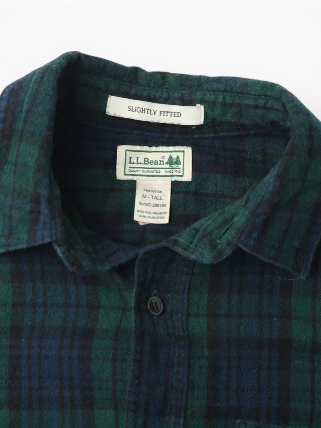 Vintage Flannel Shirt - Green Check