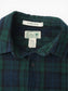 Vintage Flannel Shirt - Green Check
