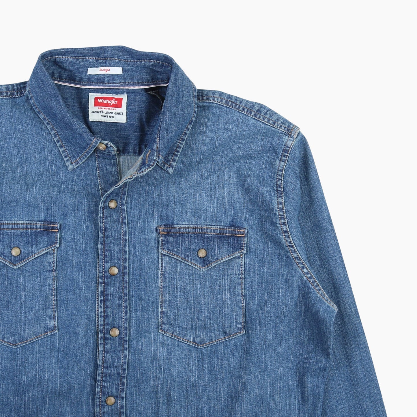 Western Denim Shirt - Blue