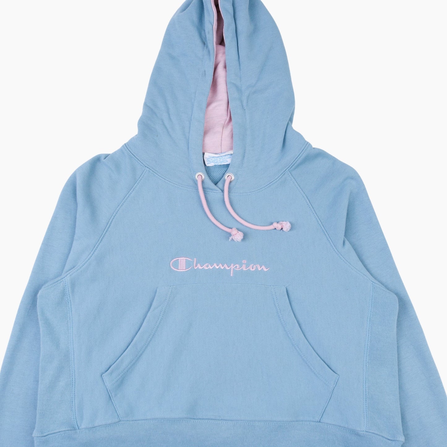 Embroidered Hooded Sweatshirt - Blue