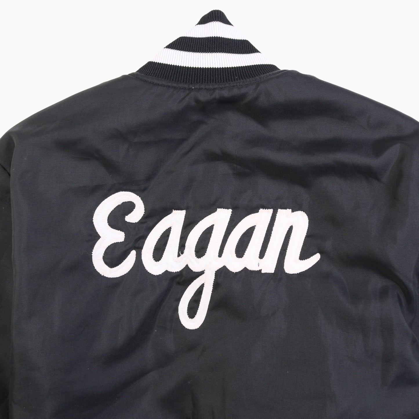 Vintage 'Eagan' Satin Bomber Jacket - American Madness