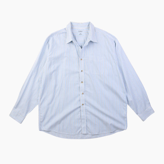 Vintage Shirt - Blue And White Stripe - American Madness