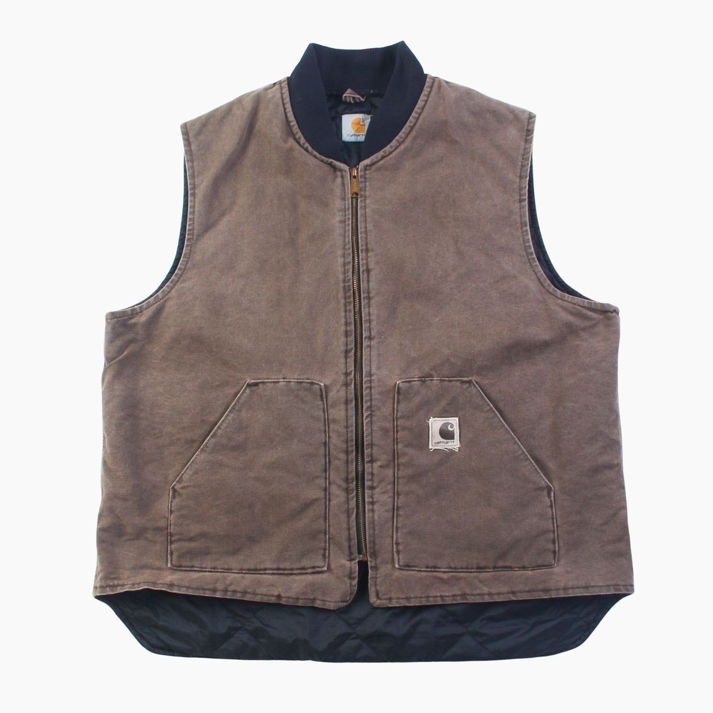 Lined Vest - Washed Brown